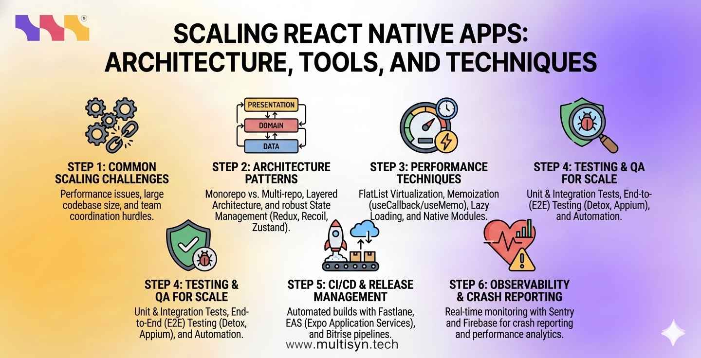 Scaling React Native Apps: Architecture, Tools, and Techniques