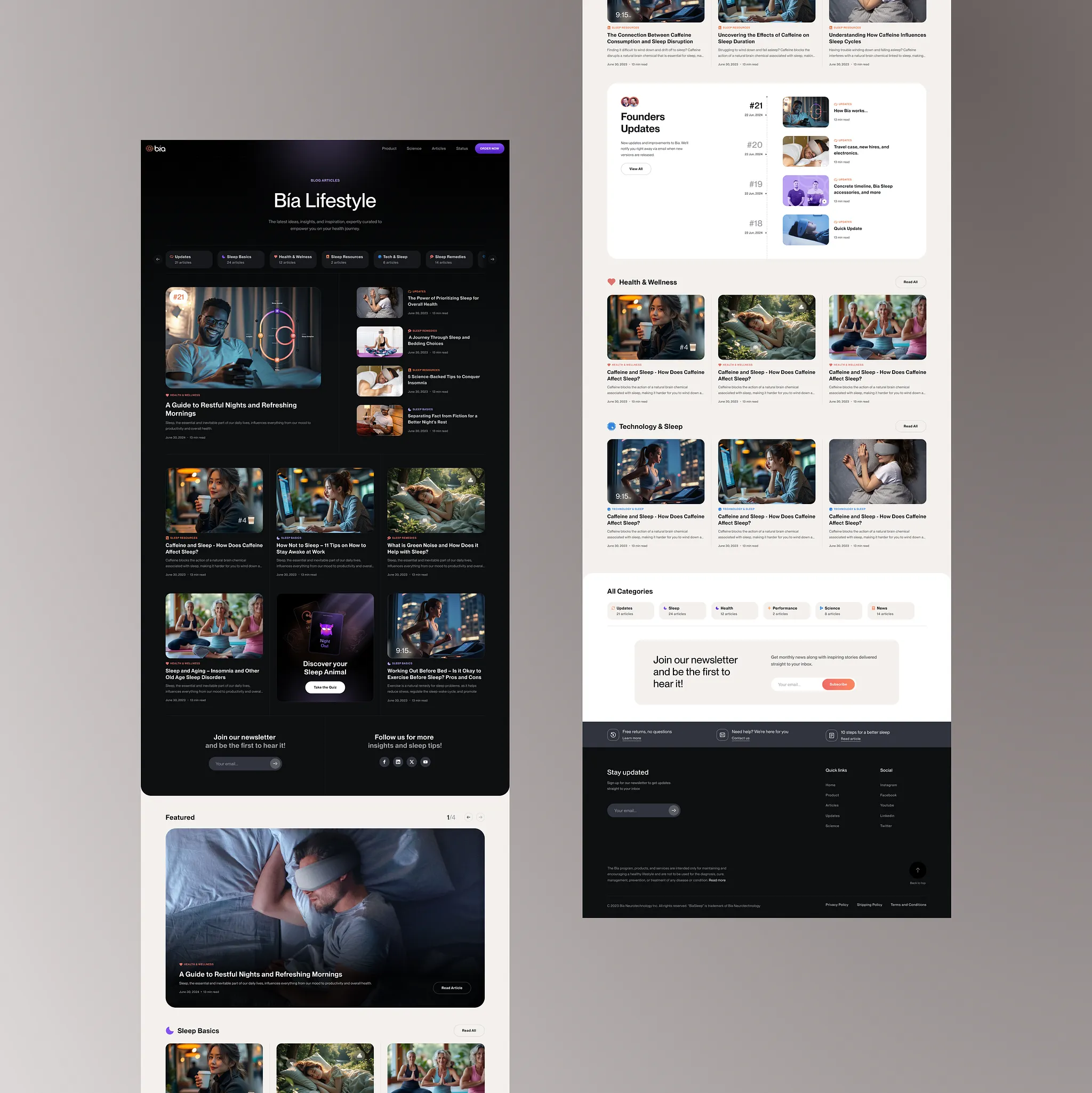 Bia - Blog Page